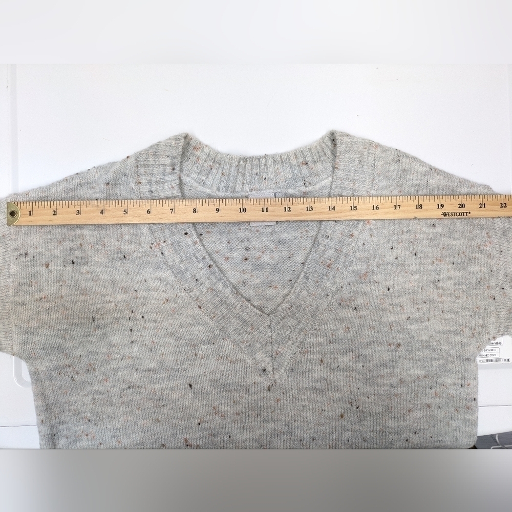 ICHI Heddie women's V-neck confetti sweater size S - Picture 6 of 12